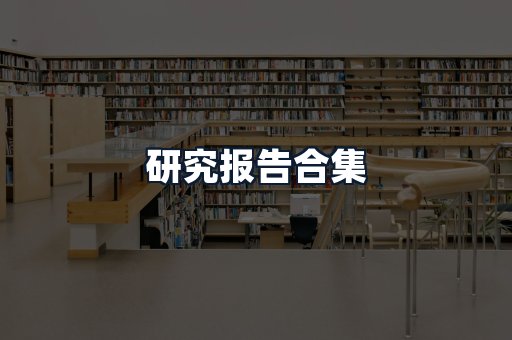 研究报告合集
